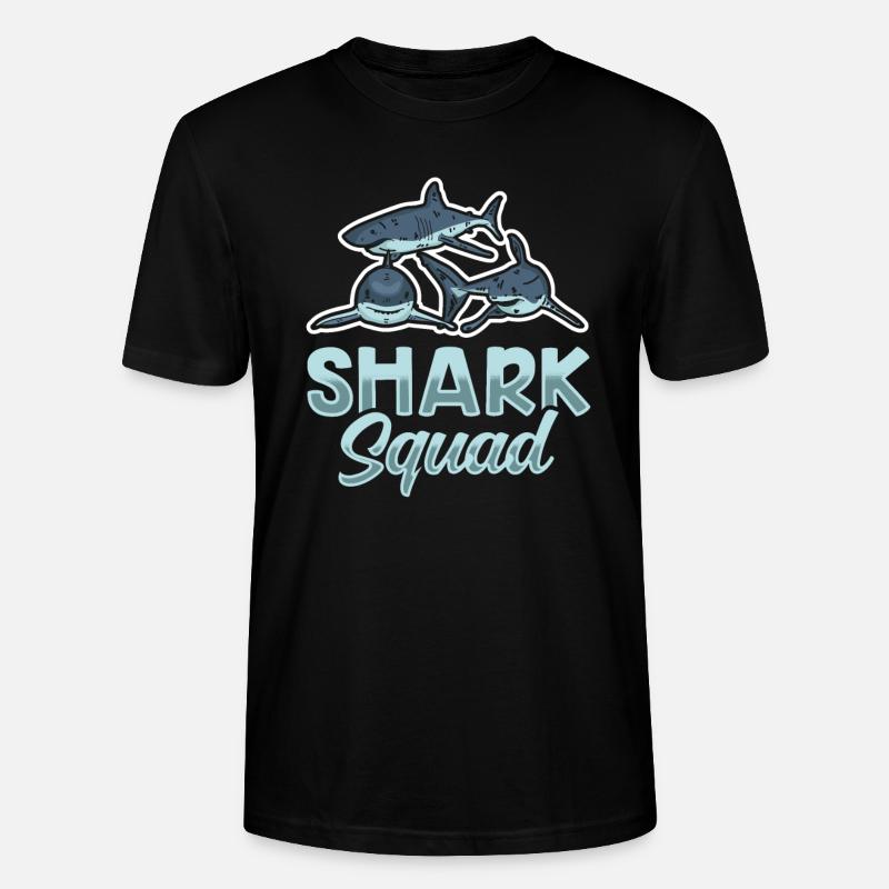 Escouade de requins - T-shirt bio CRAFTER Stanley Stella Unisexe - noir
