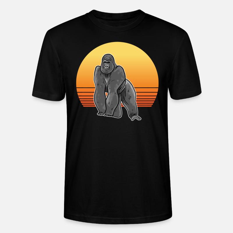 Soleil de gorille - T-shirt bio CRAFTER Stanley Stella Unisexe - noir