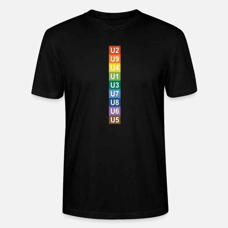 U-Bahn Regenbogen Berlin - Stanley/Stella Unisex Bio-T-Shirt CRAFTER - Schwarz