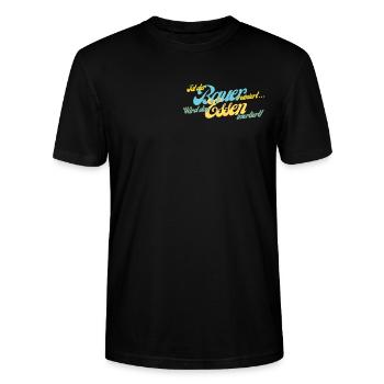 Ist der Bauer ruiniert... - Stanley/Stella Unisex Bio-T-Shirt CRAFTER - Schwarz - Vorne - Alina (178cm) & Michal (187cm)
