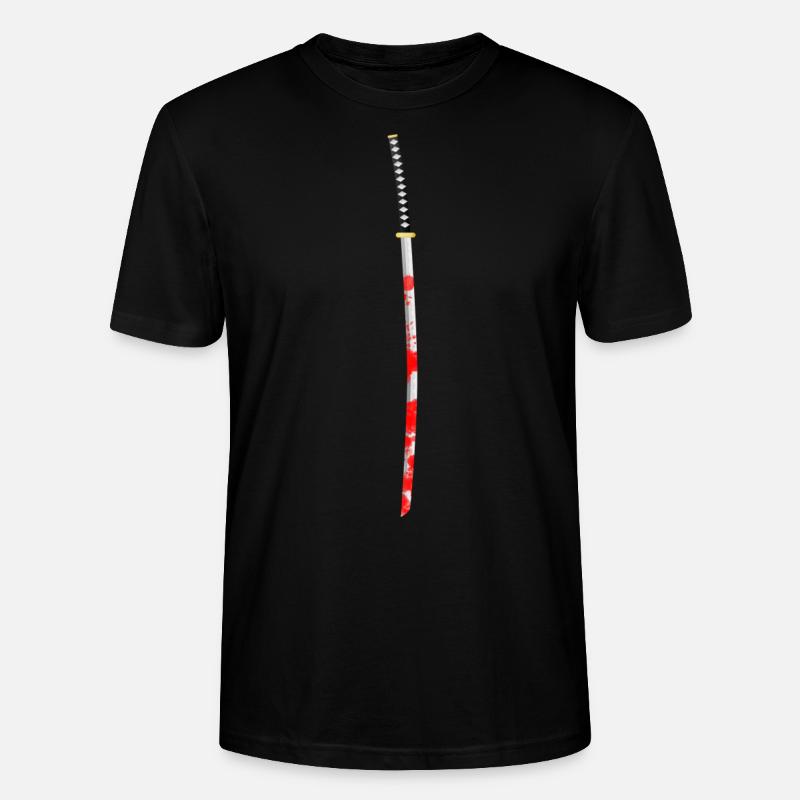 Blutiges Samurai Schwert - Stanley/Stella Unisex Bio-T-Shirt CRAFTER - Schwarz