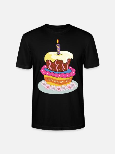 Taart Verjaardag Verjaardagstaart Taart - Stanley/Stella Uniseks bio-T-shirt CRAFTER - zwart