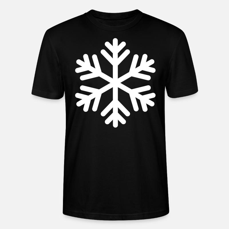 Cristaux de glace Flocon de neige - T-shirt bio CRAFTER Stanley Stella Unisexe - noir