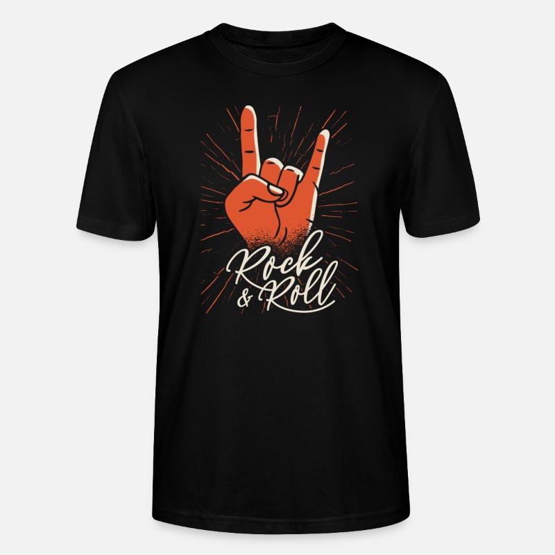 Rock and Roll - Stanley/Stella Unisex Bio-T-Shirt CRAFTER - Schwarz