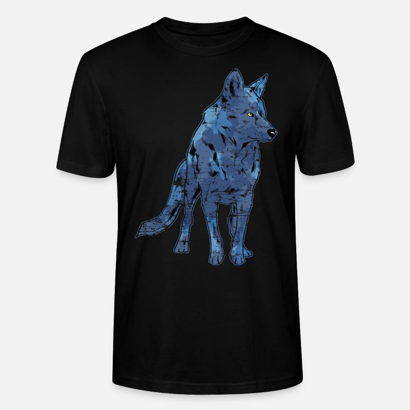 Wolf - T-shirt bio CRAFTER Stanley Stella Unisexe - noir