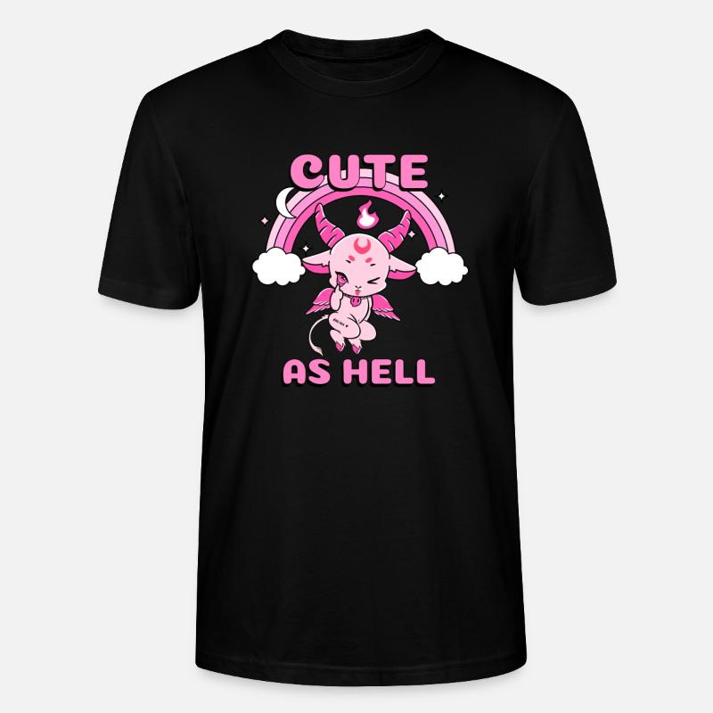 CUTE AS HELL Baphomet - T-shirt bio CRAFTER Stanley Stella Unisexe - noir