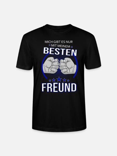 Nur mit bestem Freund - Stanley/Stella Unisex Bio-T-Shirt CRAFTER - Schwarz