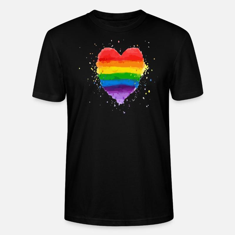 Rainbow - Stanley/Stella Unisex Bio-T-Shirt CRAFTER - Schwarz
