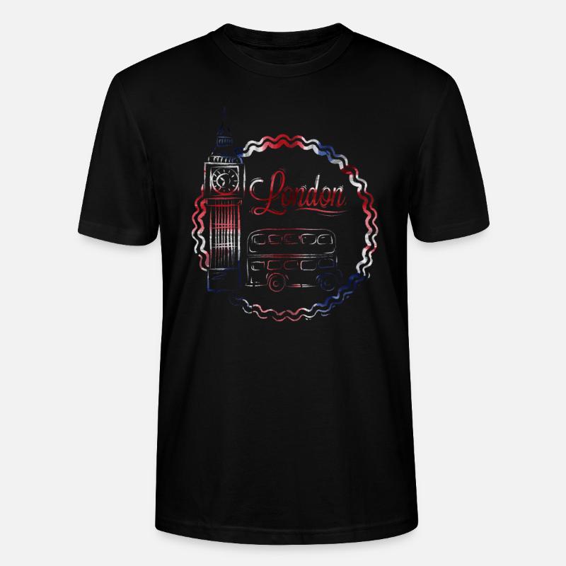 London - Stanley/Stella Unisex Bio-T-Shirt CRAFTER - Schwarz