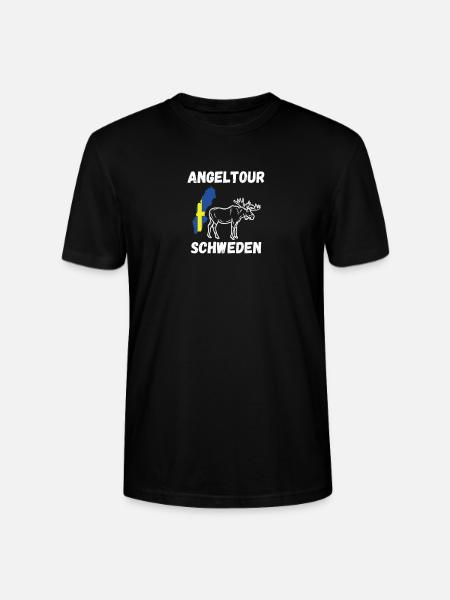 Angeln Schweden Angel - Stanley/Stella Unisex Bio-T-Shirt CRAFTER - Schwarz