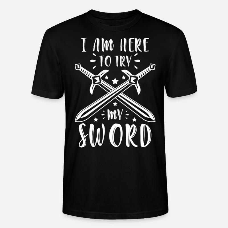 Schwert Samurai Geek Duell - Stanley/Stella Unisex Bio-T-Shirt CRAFTER - Schwarz