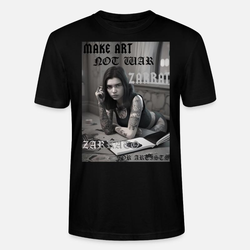 - Make Art Not War - - Stanley/Stella Unisex Bio-T-Shirt CRAFTER - Schwarz