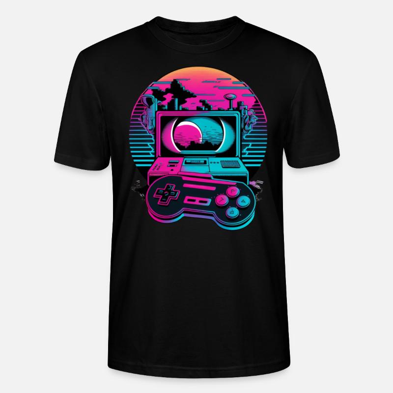 Console Controller Gaming - T-shirt bio CRAFTER Stanley Stella Unisexe - noir