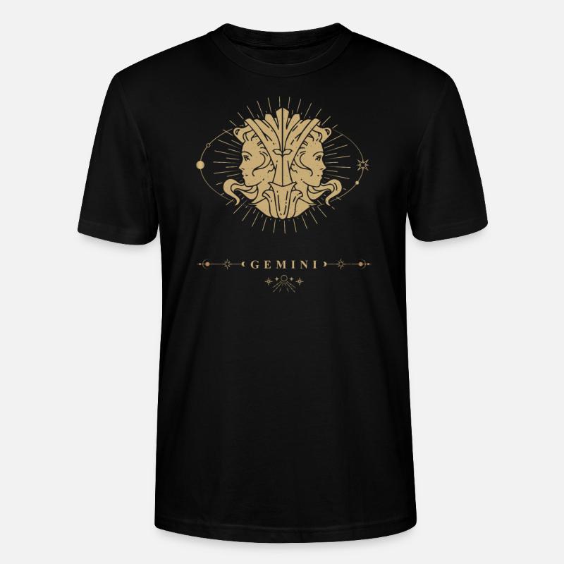 Zwillinge Sternzeichen - Stanley/Stella Unisex Bio-T-Shirt CRAFTER - Schwarz
