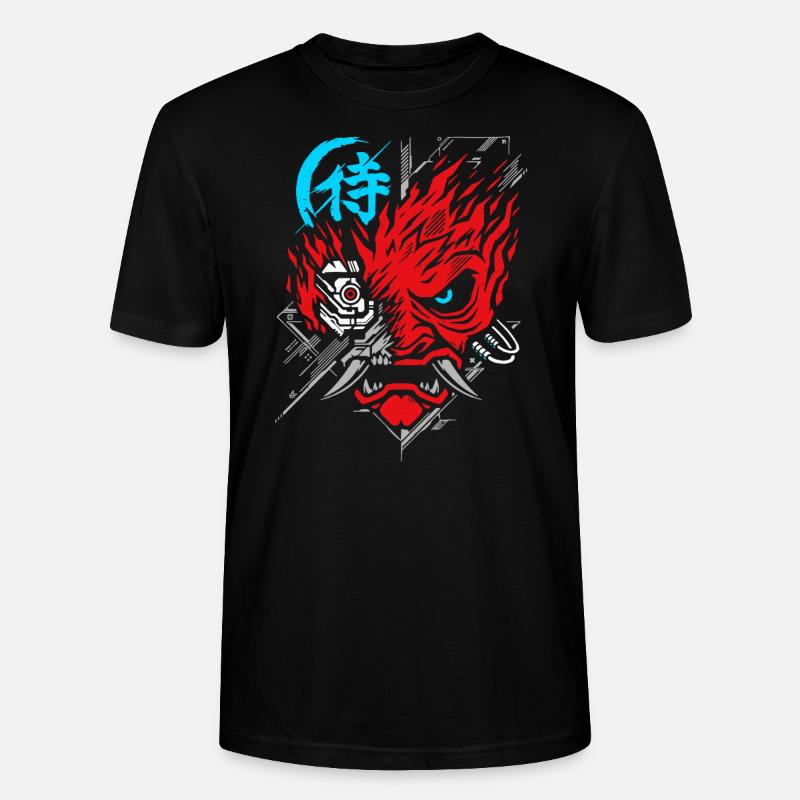 Samurai Future Cyborg - Stanley/Stella Unisex Bio-T-Shirt CRAFTER - Schwarz