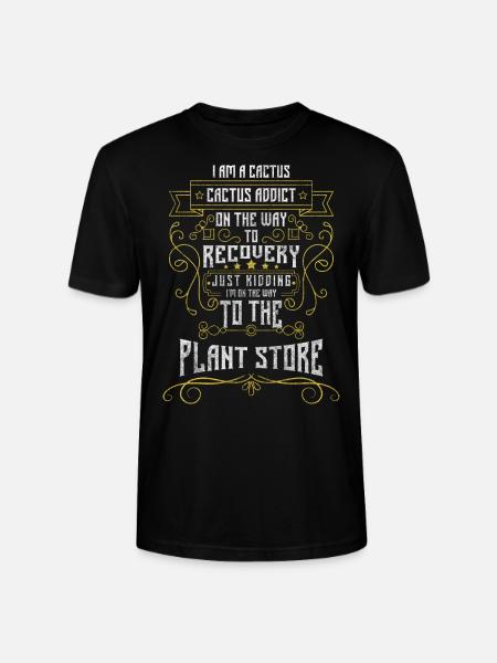 Cacti Garden Pricking - Stanley/Stella CRAFTER Unisex Organic T-Shirt - black