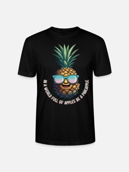 Pineapple Pineapple Cool Sunglasses Gift - Stanley/Stella CRAFTER Unisex Organic T-Shirt - black