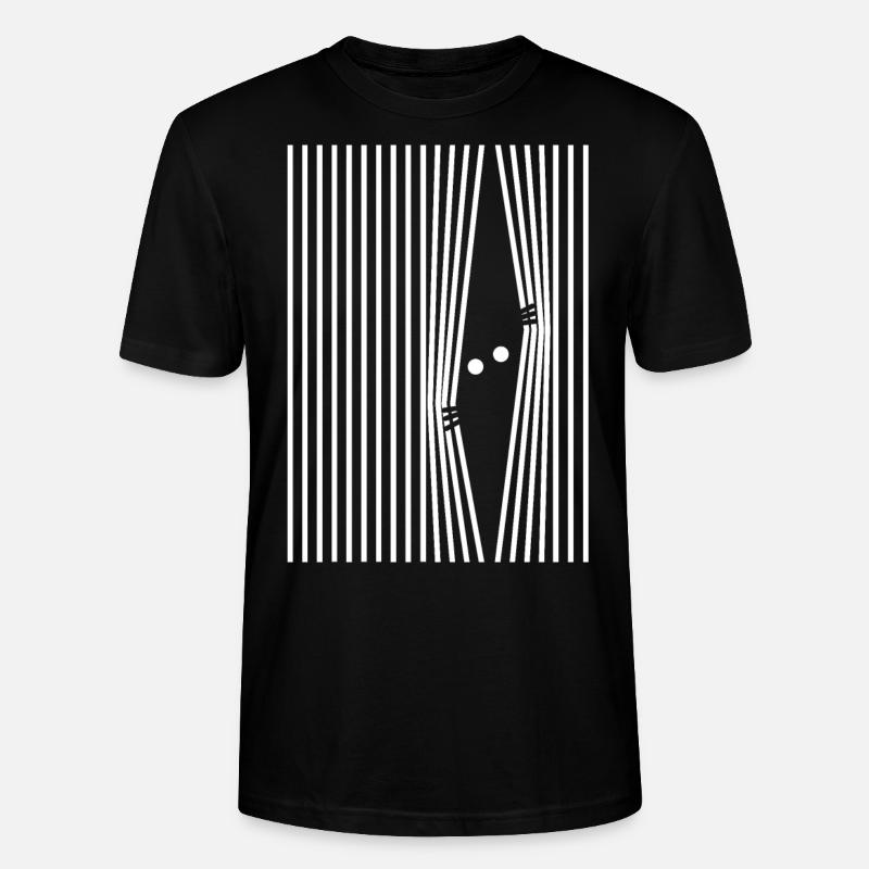 Kleines Monster hinter Gittern - Stanley/Stella Unisex Bio-T-Shirt CRAFTER - Schwarz