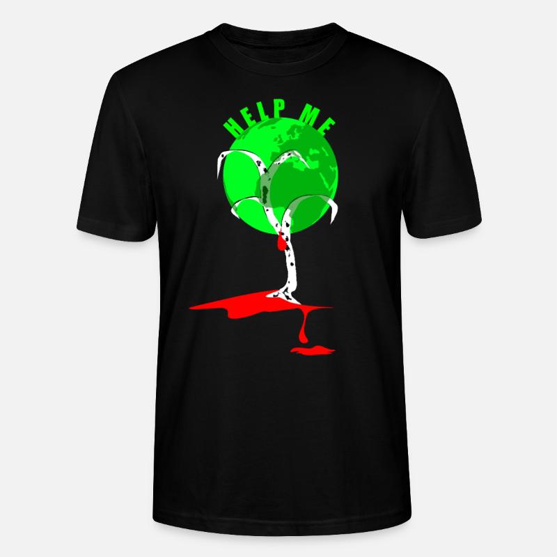 aidez-moi - Tree Earth - T-shirt bio CRAFTER Stanley Stella Unisexe - noir