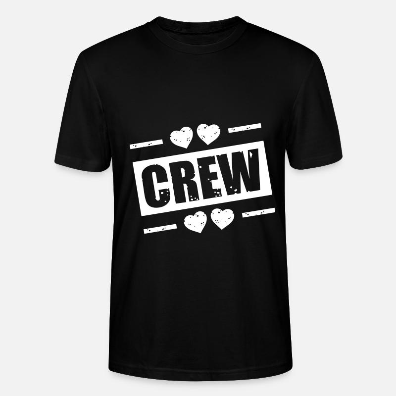 Coeurs d’équipage - T-shirt bio CRAFTER Stanley Stella Unisexe - noir