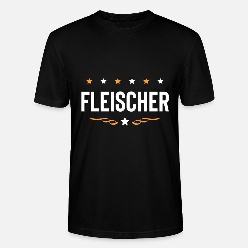 Fleischer Beruf - Stanley/Stella Unisex Bio-T-Shirt CRAFTER - Schwarz