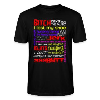 SUPER QUOTES, GIFT - Stanley/Stella CRAFTER Unisex Organic T-Shirt - black - Front - Alina (178cm) & Michal (187cm)
