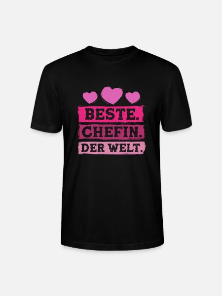 Beste Chefin der Welt - Stanley/Stella Unisex Bio-T-Shirt CRAFTER - Schwarz
