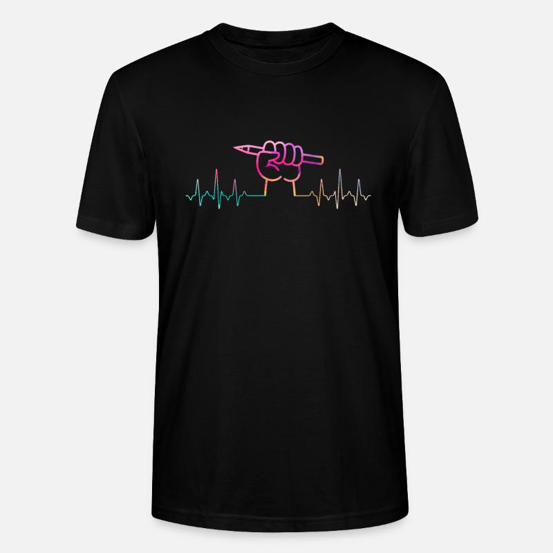 Tegner til tegner - Stanley Stella CRAFTER unisex økologisk-T-shirt - sort