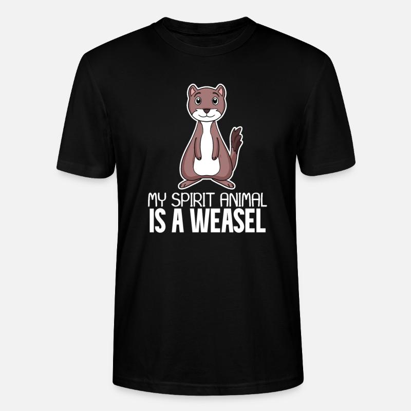Wiesel - Stanley/Stella Unisex Bio-T-Shirt CRAFTER - Schwarz