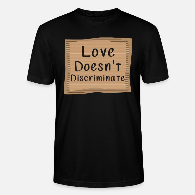 Love does not Discriminate - Stanley/Stella Unisex Bio-T-Shirt CRAFTER - Schwarz