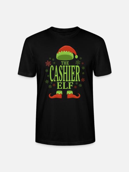 Caissier Elfe de Noël - T-shirt bio CRAFTER Stanley Stella Unisexe - noir