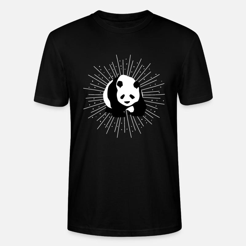 Panda - Stanley/Stella Unisex Bio-T-Shirt CRAFTER - Schwarz