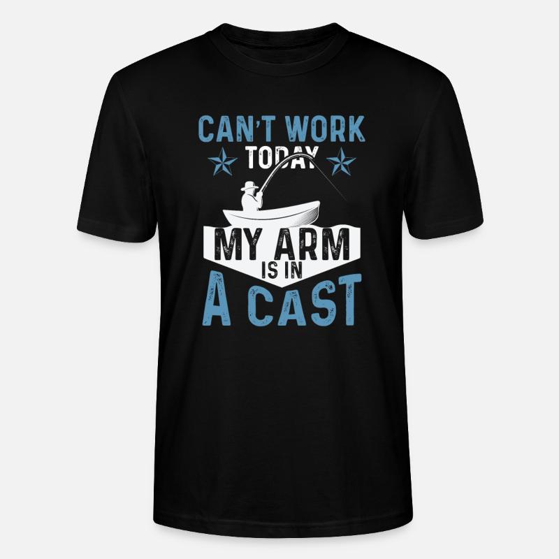 ne pas travailler pêche - T-shirt bio CRAFTER Stanley Stella Unisexe - noir