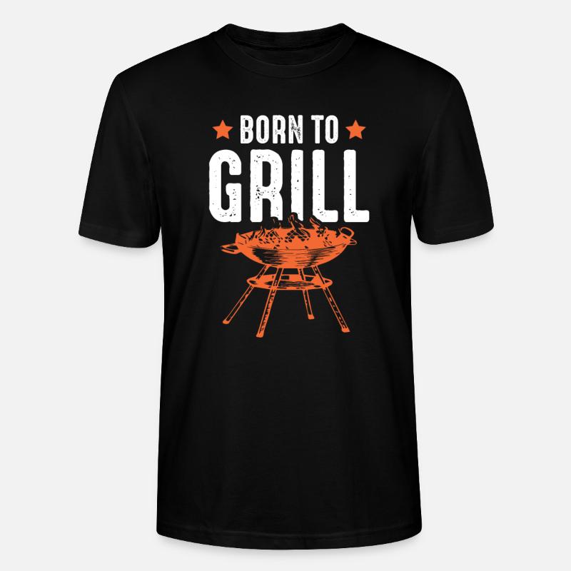 born to grill - Stanley/Stella Unisex Bio-T-Shirt CRAFTER - Schwarz