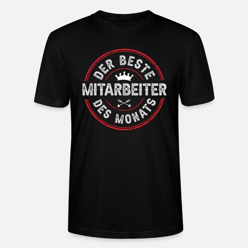 Mitarbeiter des Monats - Stanley/Stella Unisex Bio-T-Shirt CRAFTER - Schwarz