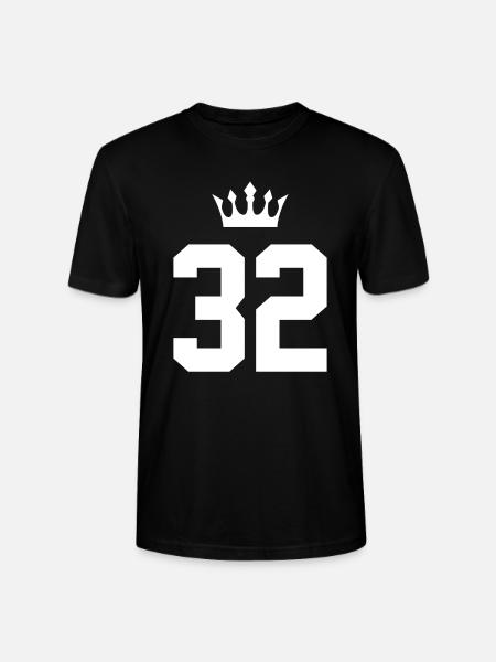 32 Number crown - Stanley/Stella CRAFTER Unisex Organic T-Shirt - black