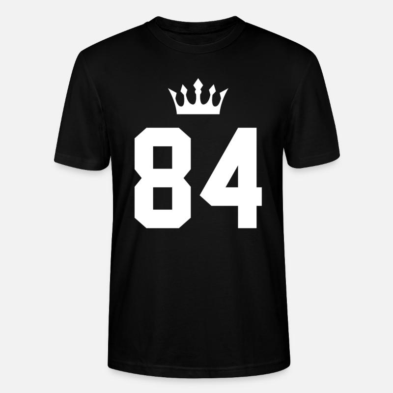 84 Couronne numérique - T-shirt bio CRAFTER Stanley Stella Unisexe - noir