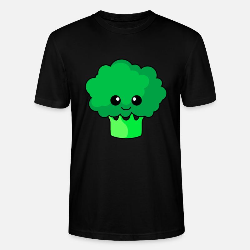 Broccoli Comic - Stanley/Stella Unisex Bio-T-Shirt CRAFTER - Schwarz
