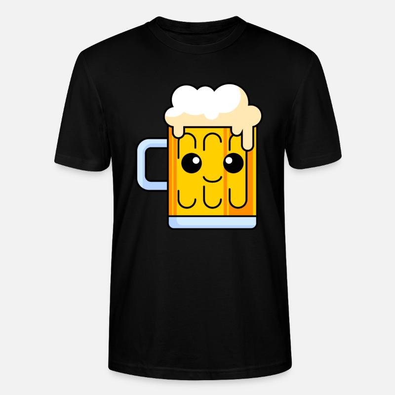 Bier Comic - Stanley/Stella Unisex Bio-T-Shirt CRAFTER - Schwarz