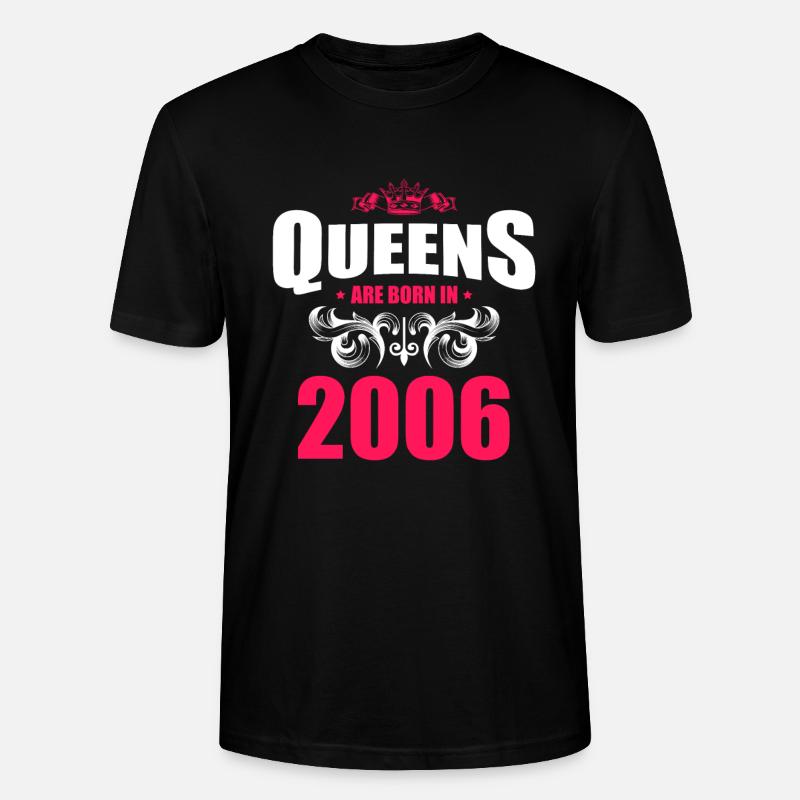 Queens born in 2006 - Stanley/Stella Unisex Bio-T-Shirt CRAFTER - Schwarz