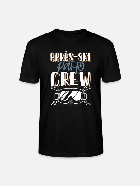 Apres Ski Crew - Stanley/Stella Unisex Bio-T-Shirt CRAFTER - Schwarz