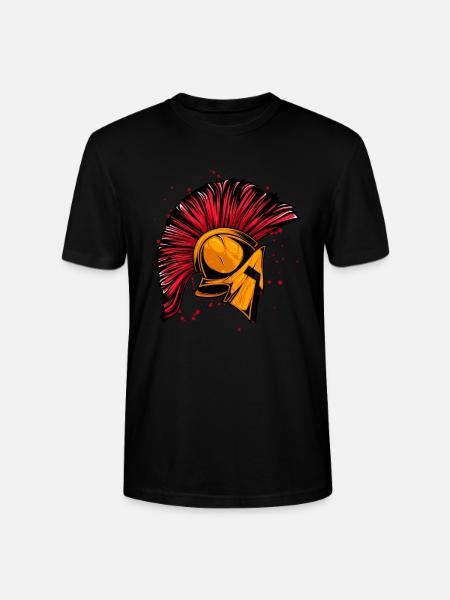 Spartan Helm Krieger Gold - Stanley/Stella Unisex Bio-T-Shirt CRAFTER - Schwarz