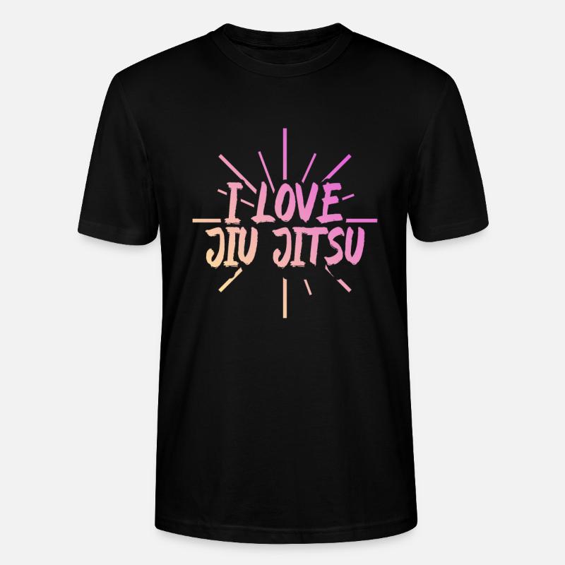 Ich liebe Jiu Jitsu - Stanley/Stella Unisex Bio-T-Shirt CRAFTER - Schwarz
