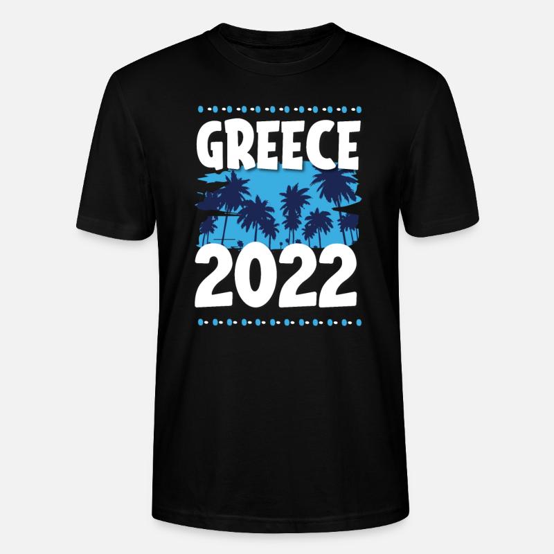Grèce 2022 - T-shirt bio CRAFTER Stanley Stella Unisexe - noir