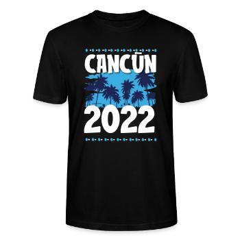 Cancun 2022 - Stanley/Stella CRAFTER Unisex Organic T-Shirt - black - Front - Alina (178cm) & Michal (187cm)