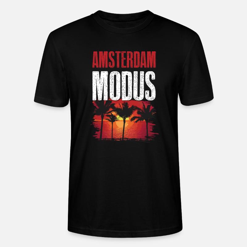 Amsterdam Modus - Stanley/Stella Unisex Bio-T-Shirt CRAFTER - Schwarz