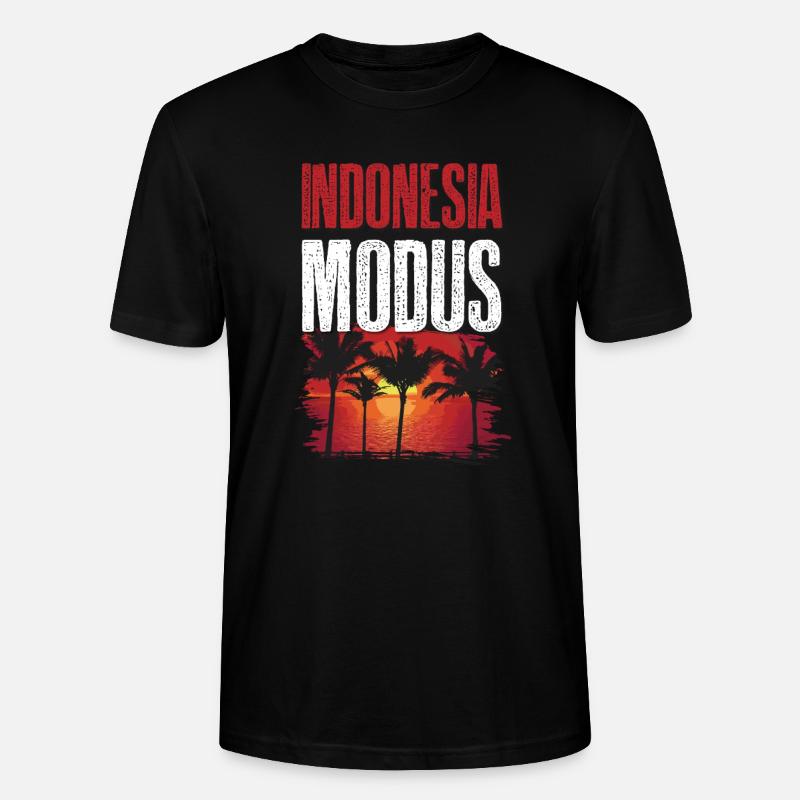 Mode Indonésie - T-shirt bio CRAFTER Stanley Stella Unisexe - noir