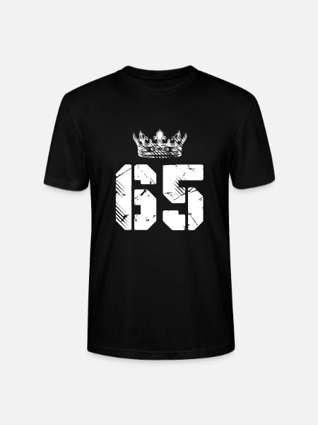 65 Number crown - Stanley/Stella CRAFTER Unisex Organic T-Shirt - black