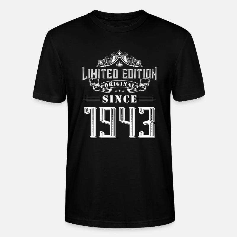 Édition limitée 1943 - T-shirt bio CRAFTER Stanley Stella Unisexe - noir