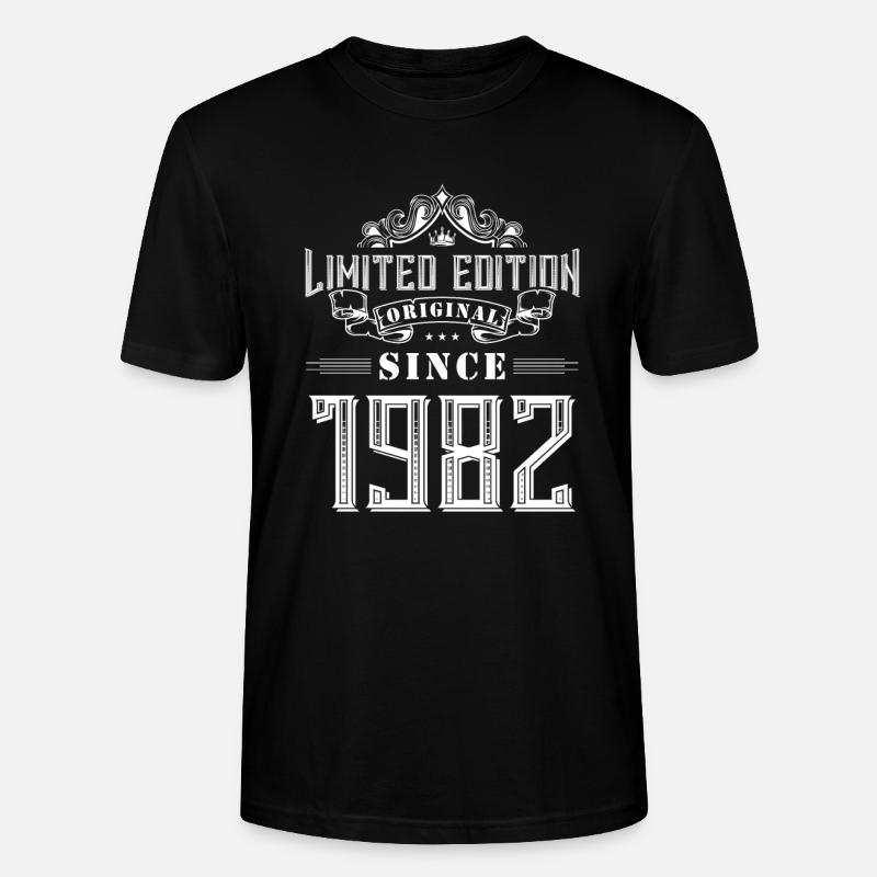 Édition limitée 1982 - T-shirt bio CRAFTER Stanley Stella Unisexe - noir